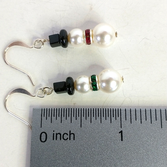 Swarovski Snowman ☃️ earrings - Picture 4 of 4